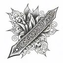slap and razor blade tattoo design idea