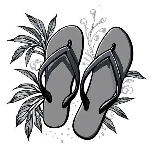 Flip Flop tattoo design idea