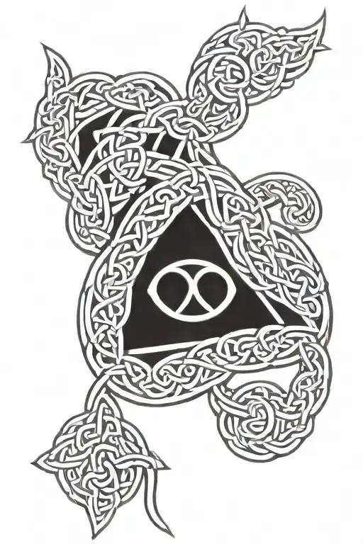 celtic knot symbol tattoo design idea
