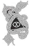 celtic knot symbol tattoo design idea