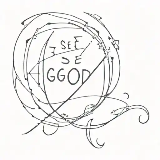 I see God in everything  tattoo design idea