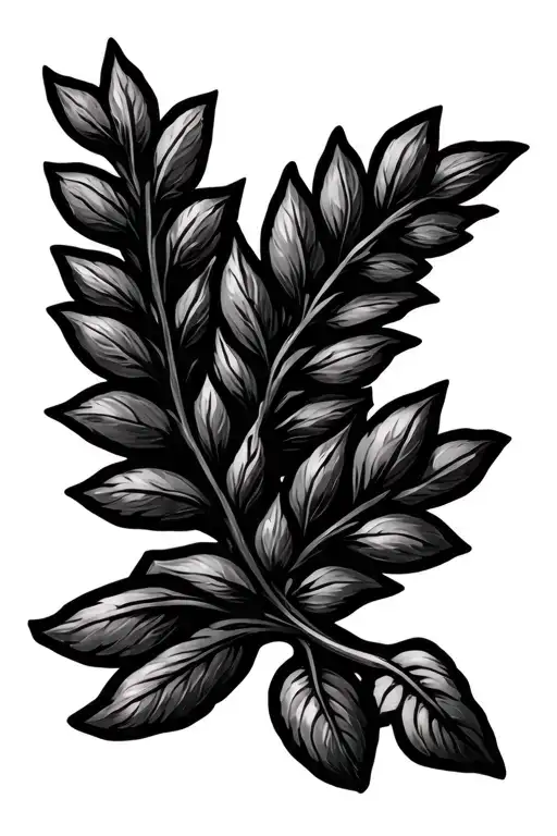 laurel wreath tattoo design idea