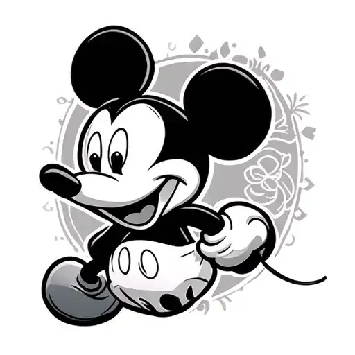 Mickey Mouse tattoo design idea