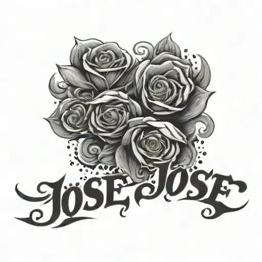 name "Jose" tattoo design idea
