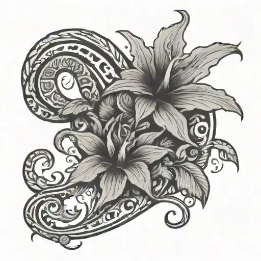florida carved tattoo design idea