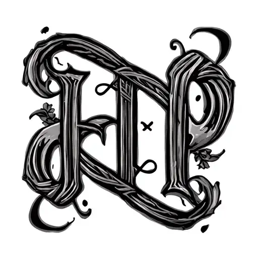 Two Word Ambigram Generator tattoo design idea