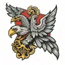 German Flag with eagle tattoo design idea