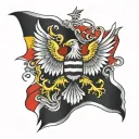 German Flag with eagle tattoo design idea