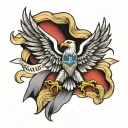 German Flag with eagle tattoo design idea