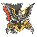 German Flag with eagle tattoo design idea