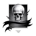 fore arm solid black band tattoo design idea