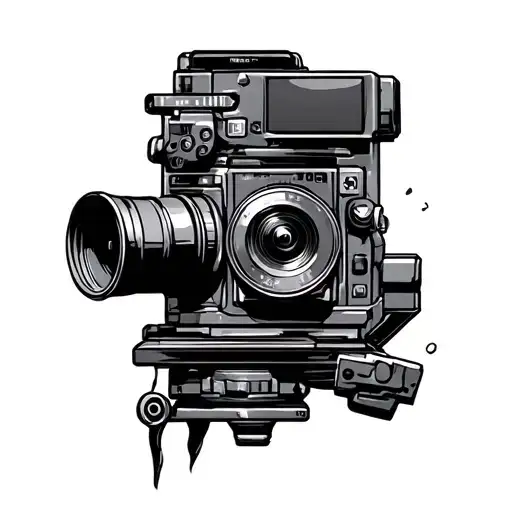 Film maker tattoo design idea