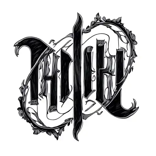Two Word Ambigram Generator tattoo design idea
