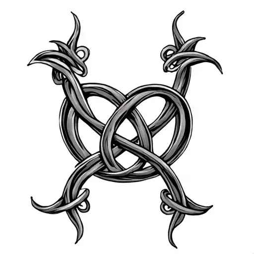 Celtic Love Knot tattoo design idea