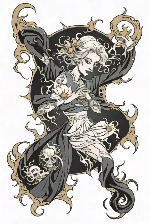 I'll bring my storm-tossed, torn self, story-to-tell hallelujah tattoo design idea