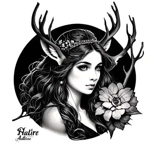 hunting Adeline tattoo design idea