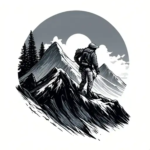  person who likes exploring, traveling, climbing mountain, party and music is life, soft hearted but bold. minimal tatto tattoo design idea