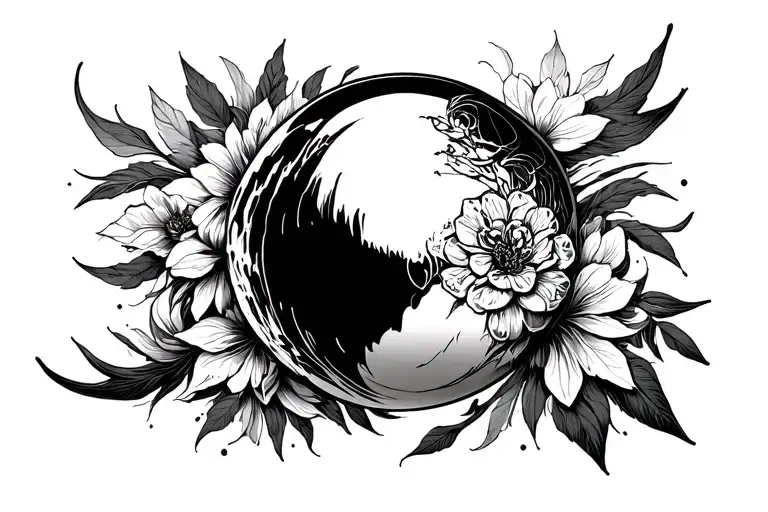 sphere abaisona tattoo design idea