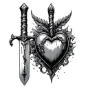 Bleeding Heart, Dagger, Magic, Turtle Shell, Mallet tattoo design idea