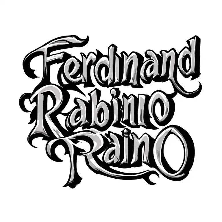 "FerdinanD RabinO" 𝕱𝖊𝖗𝖉𝖎𝖓𝖆𝖓𝕯 𝕽𝖆𝖇𝖎𝖓𝕺 tattoo design idea