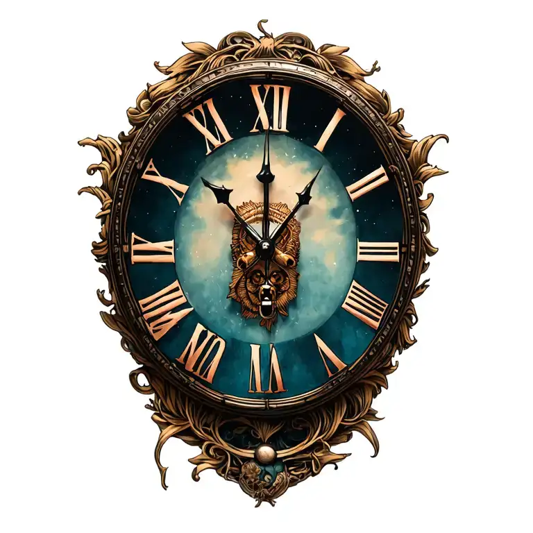 Time Waits For No One tattoo design idea