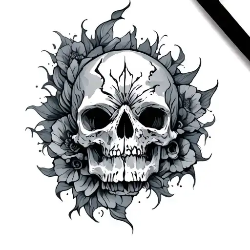 chaos and order tattoo design idea