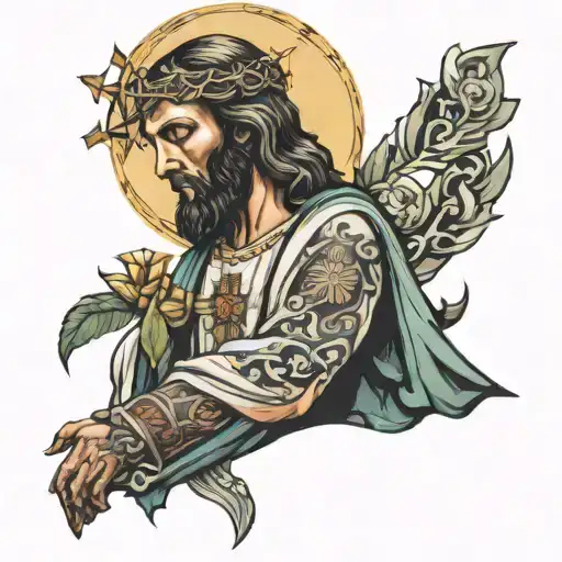 jesus christ tattoo design idea