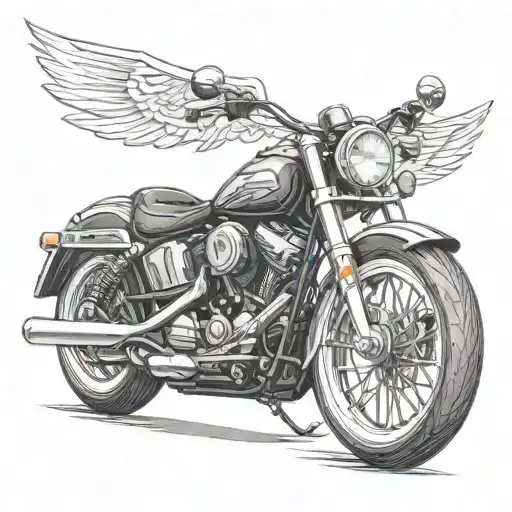 harley davidson motorcycle tattoo design idea