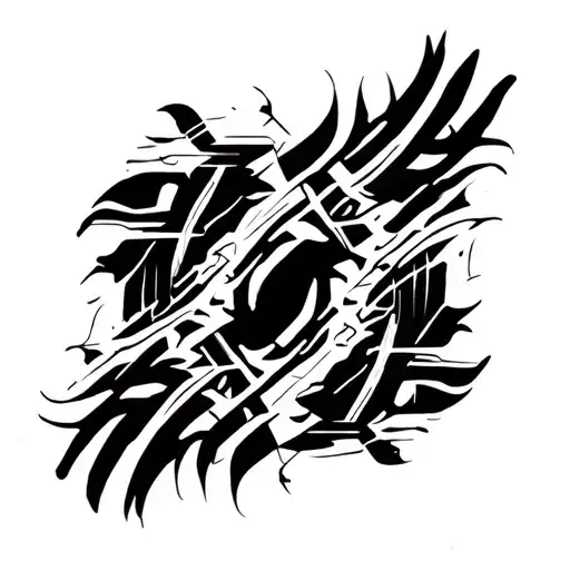 cyber tribal tattoo tattoo design idea