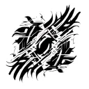 cyber tribal tattoo tattoo design idea