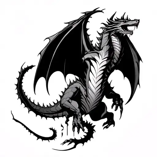 a tattoo for the back of my hand featuring the flesh being torn open and the Kali Linux dragon climbing out with .py cod tattoo design idea