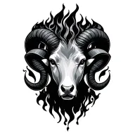 aries flame tattoo design idea