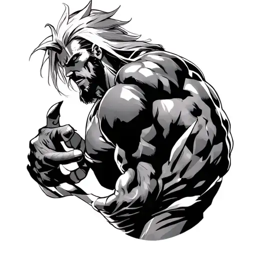 All Might tattoo design idea