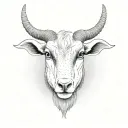 Billy Goat tattoo design idea