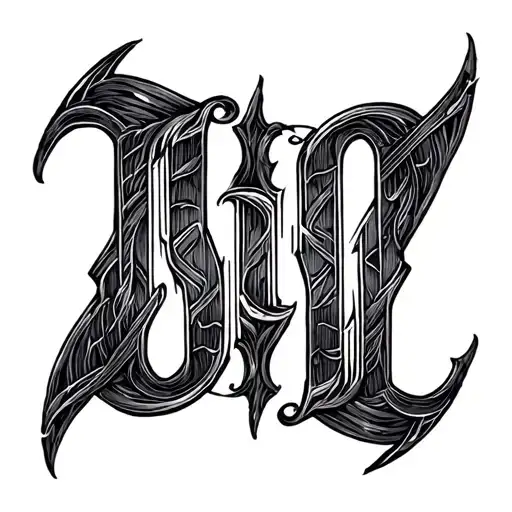Two Word Ambigram Generator tattoo design idea