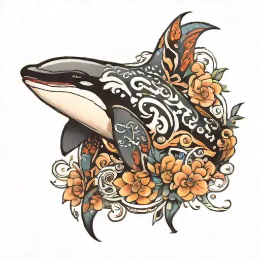Killer Whale tattoo design idea