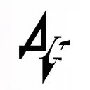 overlapping letters A J G tattoo design idea