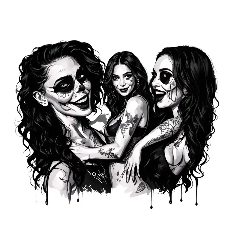 Rave scene tattoo design idea