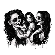 Rave scene tattoo design idea