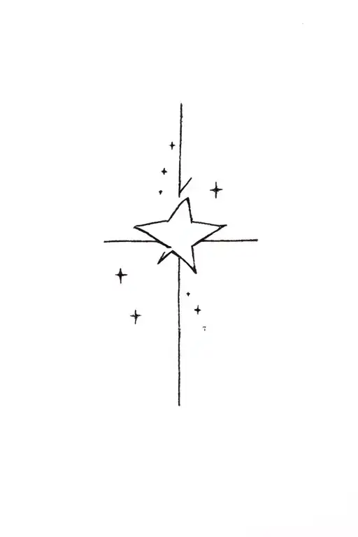 Shooting Star tattoo design idea