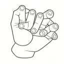 like hand emoji made tattoo design idea