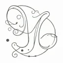 w for wicked the musical bubbles  tattoo design idea