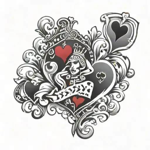jack of hearts tattoo design idea