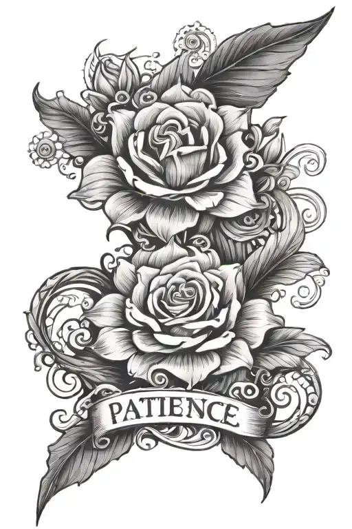 patience is my superpower tattoo design idea
