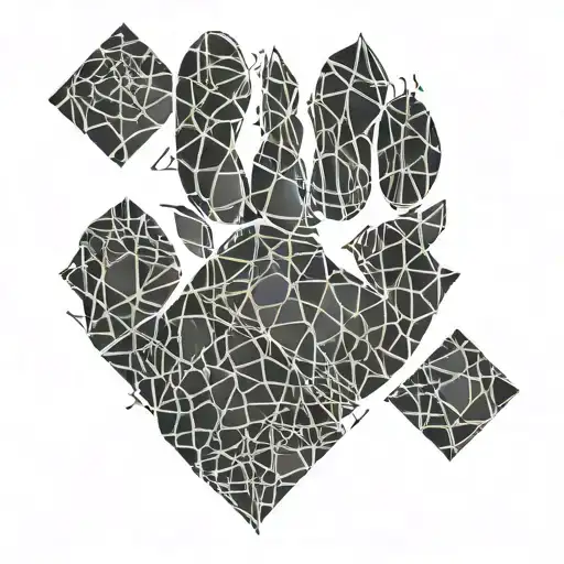 paw print with Roman numeral 11 tattoo design idea