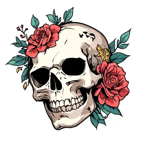 skull tattoo design idea