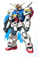 Gundam tattoo design idea