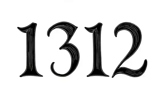 "1312" tattoo design idea