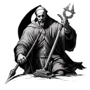 executioner killing a pope tattoo design idea