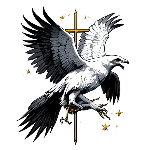 A symbol of Christianity, not paint the spirit on the wall and hobby flying tattoo design idea